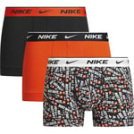 Nike Kalsonger Everyday Cotton Stretch Just Do It 3-pack - Orange/svart adult 000PKE1008-GOV