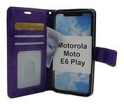 Crazy Horse Wallet Motorola Moto E6 Play (Lila)