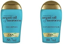 OGX Reviving Argan Oil Of Morroco Travel Toiletries Shampoo And Conditioner Set