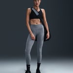 Nike Dri-FIT One Höga Tights Dam Stl. M Grå - Perfekta för Löpning och Träning