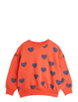 Hearts Aop Sweatshirt Tops Sweat-shirts & Hoodies Sweat-shirts Red Mini Rodini