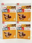 SlimFast Advanced Keto Diet Fuel Snack Bars Nutty Caramel Flavour 20 X 46g