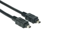 Exsys Ex-K6825, Firewire 400 (Ieee 1394/Ieee 1394A), 4-P, 4-P, Sort, 400 Mbit/S, 5 M