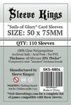 Sleeve Kings Standard Sails of Glory Card Sleeves (50x75mm) - 110 Pack, SKS8804
