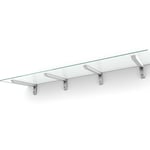 designtak entrétak easy collection bold small console white - frosted glass