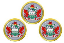 Giftshop UK Mid and West Wales Fire Service Golf Ball Markers