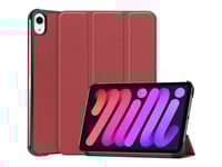 Coreparts - Vikbart Fodral För Surfplatta - Tri-Fold Caster, With Auto-Wake Function - Vinröd - För Apple Ipad Mini (6:E Generation)