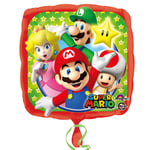 Super Mario Non Message Party 18" Round Helium Foil Balloon Decorations