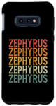 Coque pour Galaxy S10e Retro Sur Mesure Prénom Nom Zephyrus