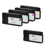 Compatible Multipack HP DesignJet T120 Printer Ink Cartridges (5 Pack) -CZ129A