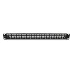 Synergy 21 Keystone patchpanel 24 portar Svart V2