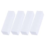 Perfekta Naglar: 4-pack Block Nagelfilar för Formning & Förlängning Vita