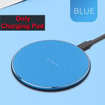 Bleu-Chargeur sans fil Qi pour LG Wing, V40, G8, G7, Meizu 17Pro, Redmi 10 Prime, Xiomi Mi 13, 12, 11, Ultra