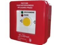Elektromet Fire-knapp. n/t 2 strømbaner 12A R-Z automatiske røde/grønne dioder 230V AC/230V AC PPWP-3s A/4 904404