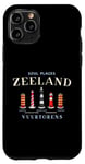 Coque pour iPhone 11 Pro Zélande, côte de la mer du Nord Pays-Bas, phares dessin