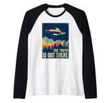 The Truth Is Out There TShirt Area 51 Alien UFO Raglan Baseball Tee
