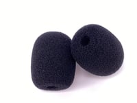 Wiki VALLEY Headset Foam Microphone Windscreens|Universal Mini Mic Covers for Plantronics HW251N,Lapel,BlueParrott B250,B350,B450,Jabra,Movo,Passport,Logitech- 2Black