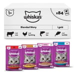 Whiskas 1+ Cat Mixed Selection in Jelly 84x85g