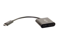 C2G USB C to HDMI Audio/Video Adapter w/ Power Delivery - USB Type C to HDMI Black - Ekstern videoadapter - USB-C - HDMI - svart