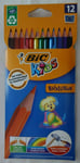BIC Kids Evolution ECOlutions Colouring Pencils - Assorted Colours Pack of 12