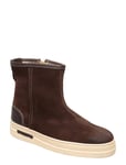 GANT Maria Mid Zip Boot Shoes Boots Ankle - Flat Brun [Color: DARK BROWN ][Sex: Women ][Sizes: 36,37,39,40,41 ]