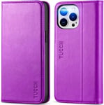 TUCCH Case for Iphone 14 Pro Max (6.7") 2022 5G, Protective PU Leather Case With
