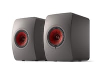 KEF LS50 Wireless II - Active wireless stereo speaker system (Titanium Grey) | HDMI | Airplay 2 | Bluetooth | Spotify | Tidal