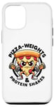 iPhone 12/12 Pro Pizza Weights & Protein Shakes Workout Funny Gym Quotes Gym Case