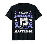 National Irritable Bowel Syndrome Blue Ribbon Autism IBS T-Shirt