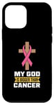iPhone 12 mini My god is bigger than cancer - Breast Cancer Case