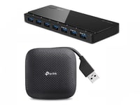 TP-Link USB 3.0 4 +7 Port Portable Data Hub Bundle, Ideal for Mac, iMac, MacBook Pro Air, Ultrabook, Compatible with Windows, Mac OS X and Linux systems (UH400x10+UH700x10)