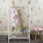 Small Solid Wood Hanging Clothes Rail/Clothing Stand/Shoe Rack