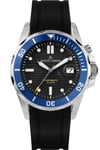Jacques Lemans Men's Watch Hybromatic Black/Blue 1-2170D