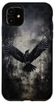 Coque pour iPhone 11 Esthétique Gothique Grunge Occulte Viking Corbeau Mystique