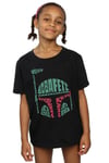 Boba Fett Text Head Cotton T-Shirt