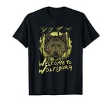 Welcome To Wolfsburg Cool Wild Angry Wolf Graphic Design T-Shirt