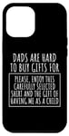 iPhone 14 Plus Funny Saying Dads Are Hard To Buy Father's Day Men Joke Gag Case