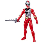 Power Rangers, Ranger Rouge Dino Fury, Figurine articulée de 30 cm inspirée de la série télé