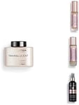 Makeup Revolution, Perfect Base Face Bundle, Conceal & Define C8 / F8 Concealer & Foundation, Translucent Loose Baking Powder and Glow Fixing Spray