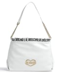 Love Moschino Logo Band Hobo väska vit