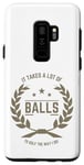 Coque pour Galaxy S9+ T-shirt de golf amusant « It Takes Balls Christmas In April Golfers »