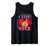80s Rock and Roll Guitar Player Retro Rock & Roll Tank Top