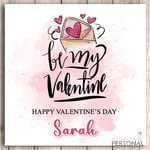 Be My Valentine Valentines Day Card Personalised Boyfriend Girlfriend Secret
