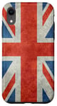 iPhone XR UK Union Jack Flag in vintage retro style Case