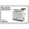 BLACK+DECKER Black+Decker Brødrister 2-Slice Hvit ES9600110B
