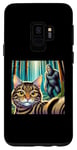 Coque pour Galaxy S9 Chat Bigfoot Sasquatch Selfie Photo Drôle Rétro Humour