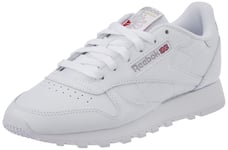 Reebok Women's Classic Leather Sneakers, FTWR White/FTWR White/Pure Grey 3, 7.5 UK