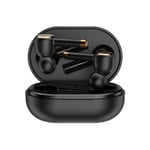 Fashion Bluetooth Earphone, Wireless Earphones Bluetooth 5.0 Smart Binaural Noise Reduction Sports Earbuds Headphones, with Charging Box, for Smart Phones (Color : Black)