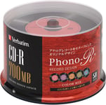 50 Verbatim Japan Blank CDR 700MB Color Mix CD-R SR80FHX50SV7 Record Design