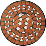 Balkongbord blomsterbord Mosaik - terrakotta
